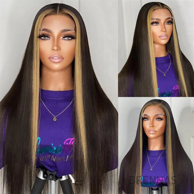 Brennas Hair Chic Face-Framing Highlights 13x4/13x6 Lace Front Wig