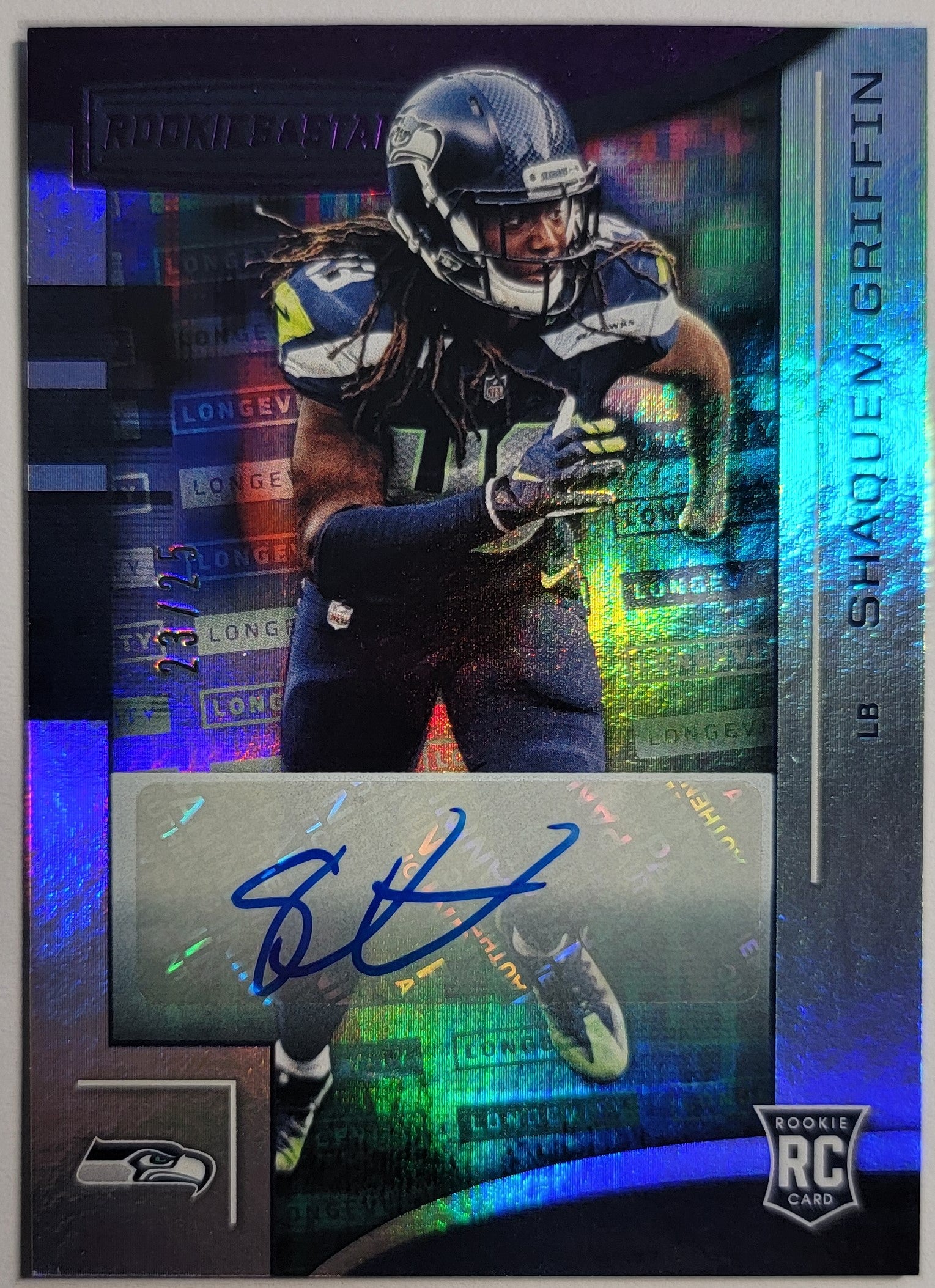 2018 Panini Rookies & Stars Autograph No.193 Shaquem Griffin #23/25