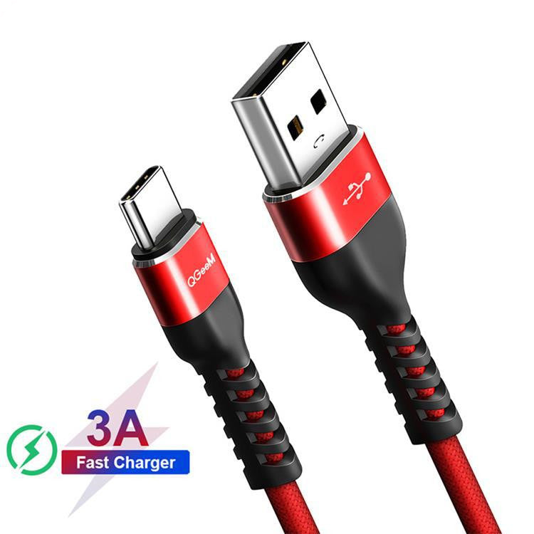 QGeeMUSB A To Type-C Fast Charge Data Cable 5V2.4A Compatible With Android Phones