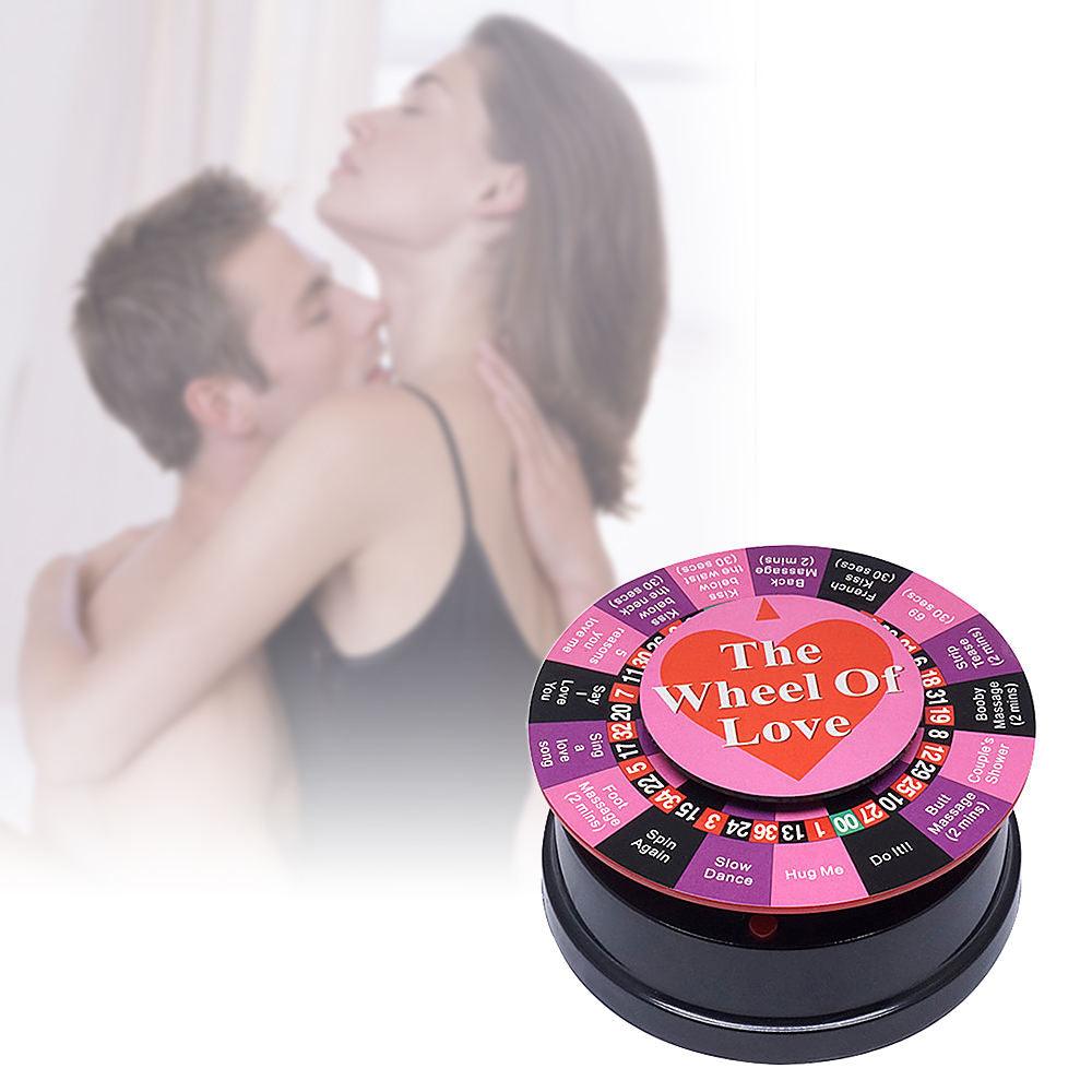 Mini Wheel of Love with 17 Ways Playing Games for Adult Couple