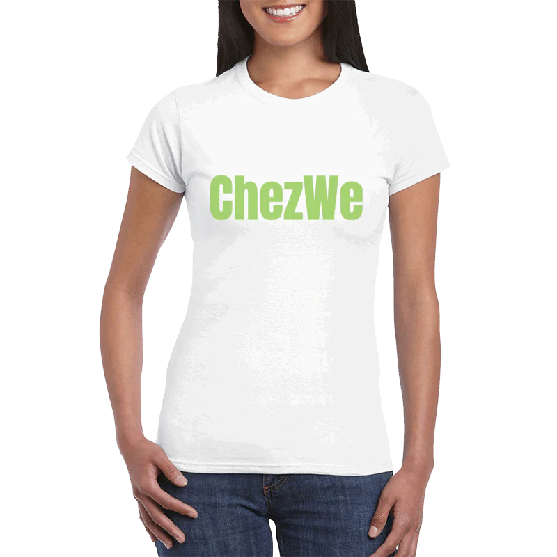 ChezWe Women's Semi-Fitted Organic Cotton T-Shirt