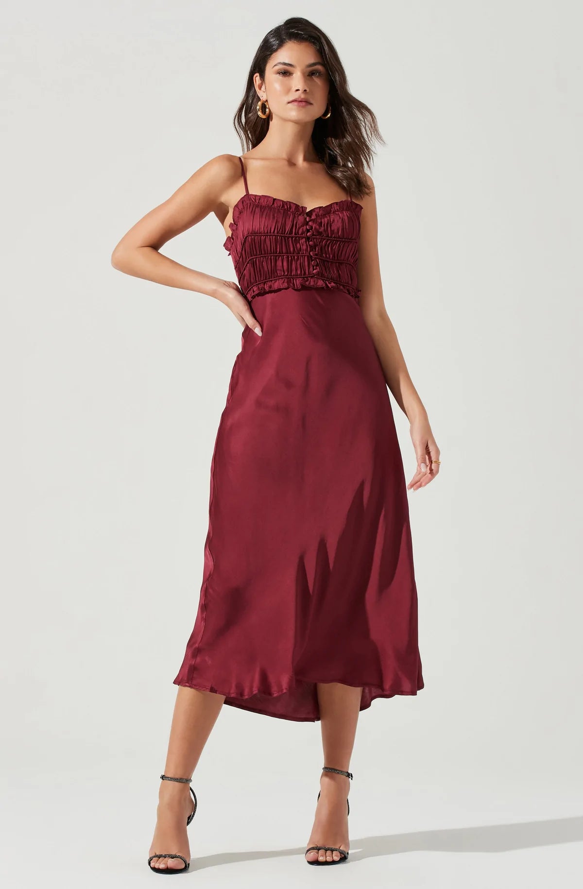 Zola Smocked Midi Dress