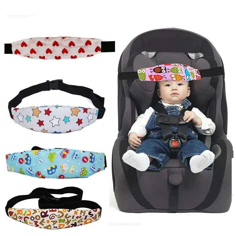 Infant Baby Car Seat Head Support Strap