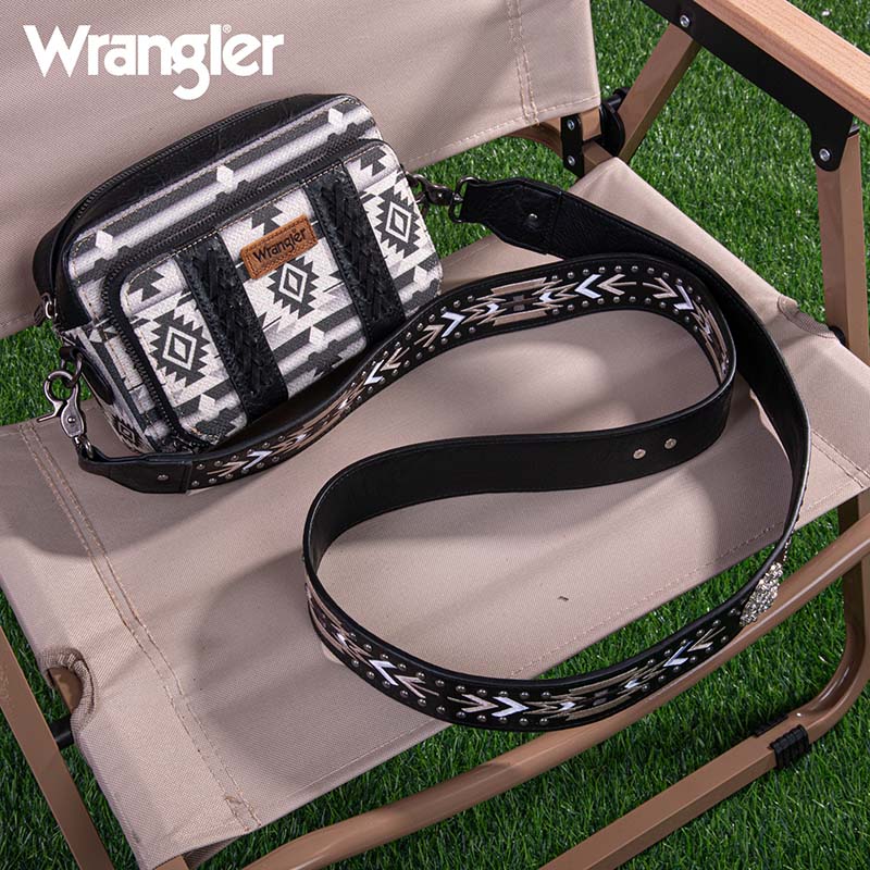 Wrangler Aztec Printed Crossbody Purse