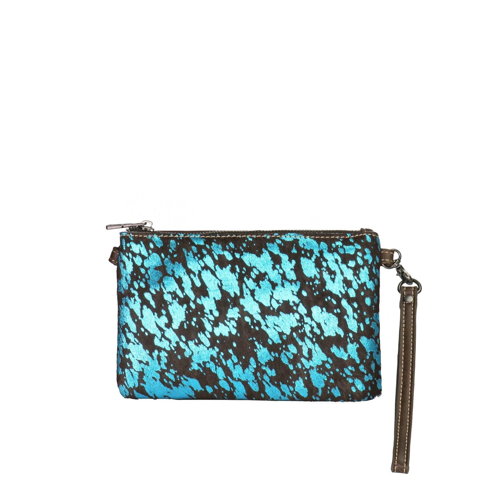 Montana West Hair-On Cowhide Leather Clutch/Crossbody