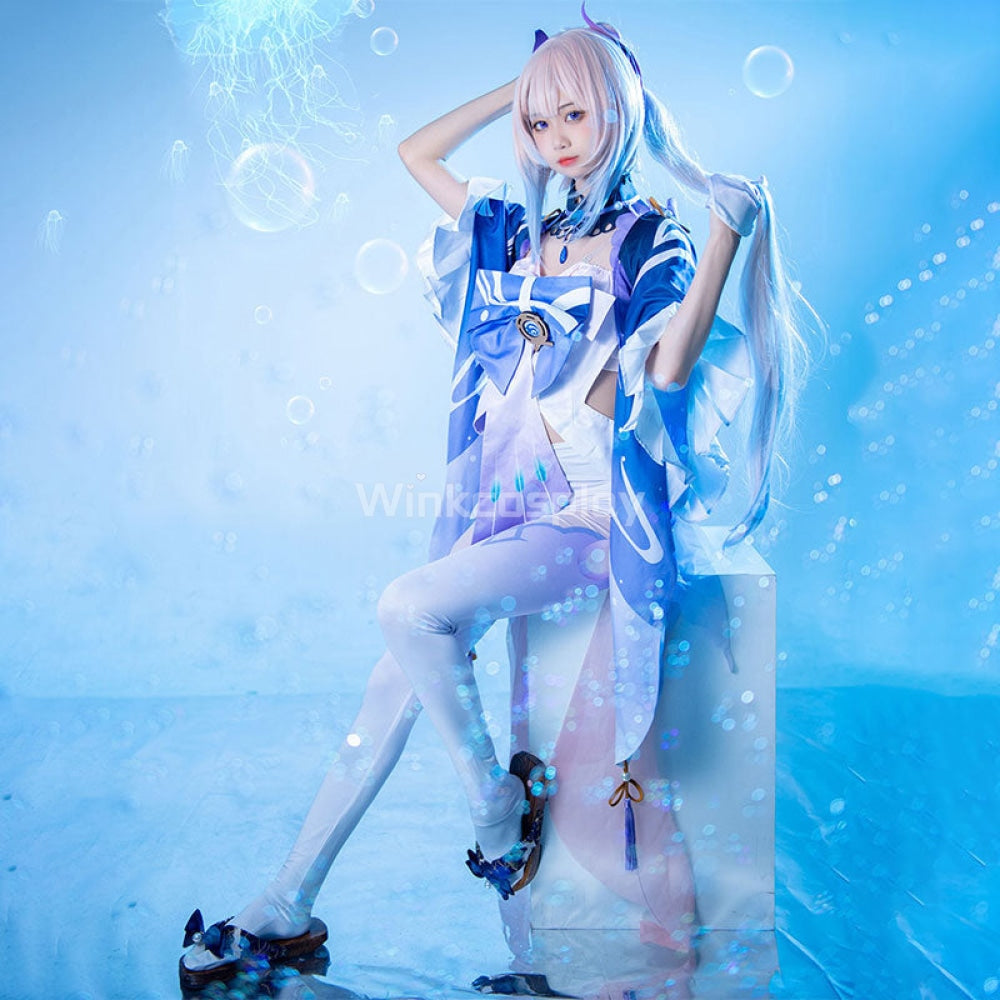 Genshin Impact Sangonomiya Kokomi Halloween Cosplay Costume