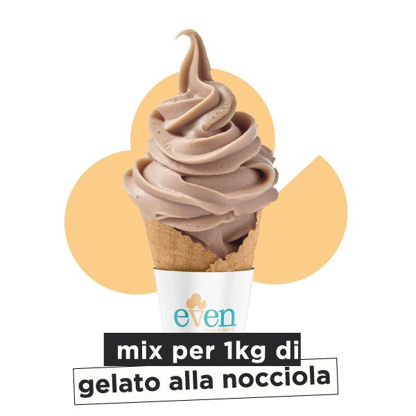 Even Gelato alla Nocciola- Mix Proteico Low-cal 190g + Burro di Nocciole 200g