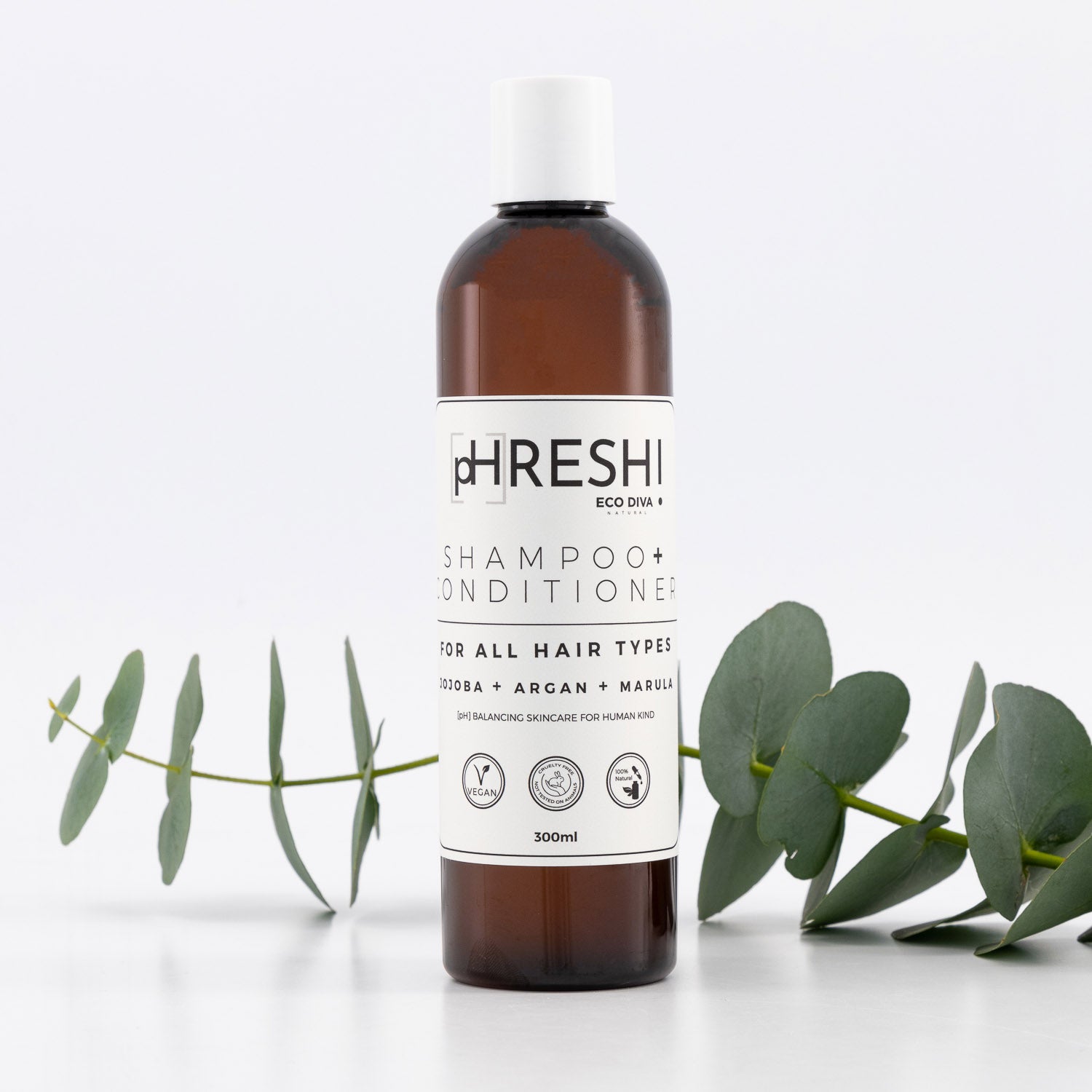 pHRESH Shampoo + Conditioner in 1 - Jojoba, Argan, Marula for Shine