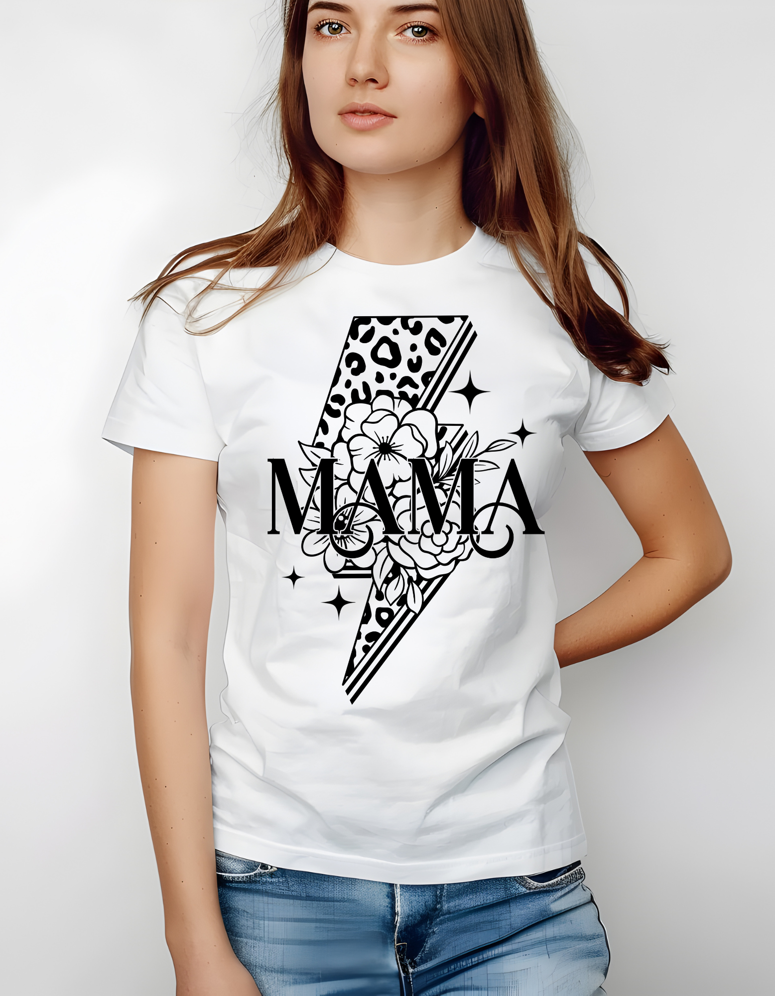 Mama Floral Lighting Bolt