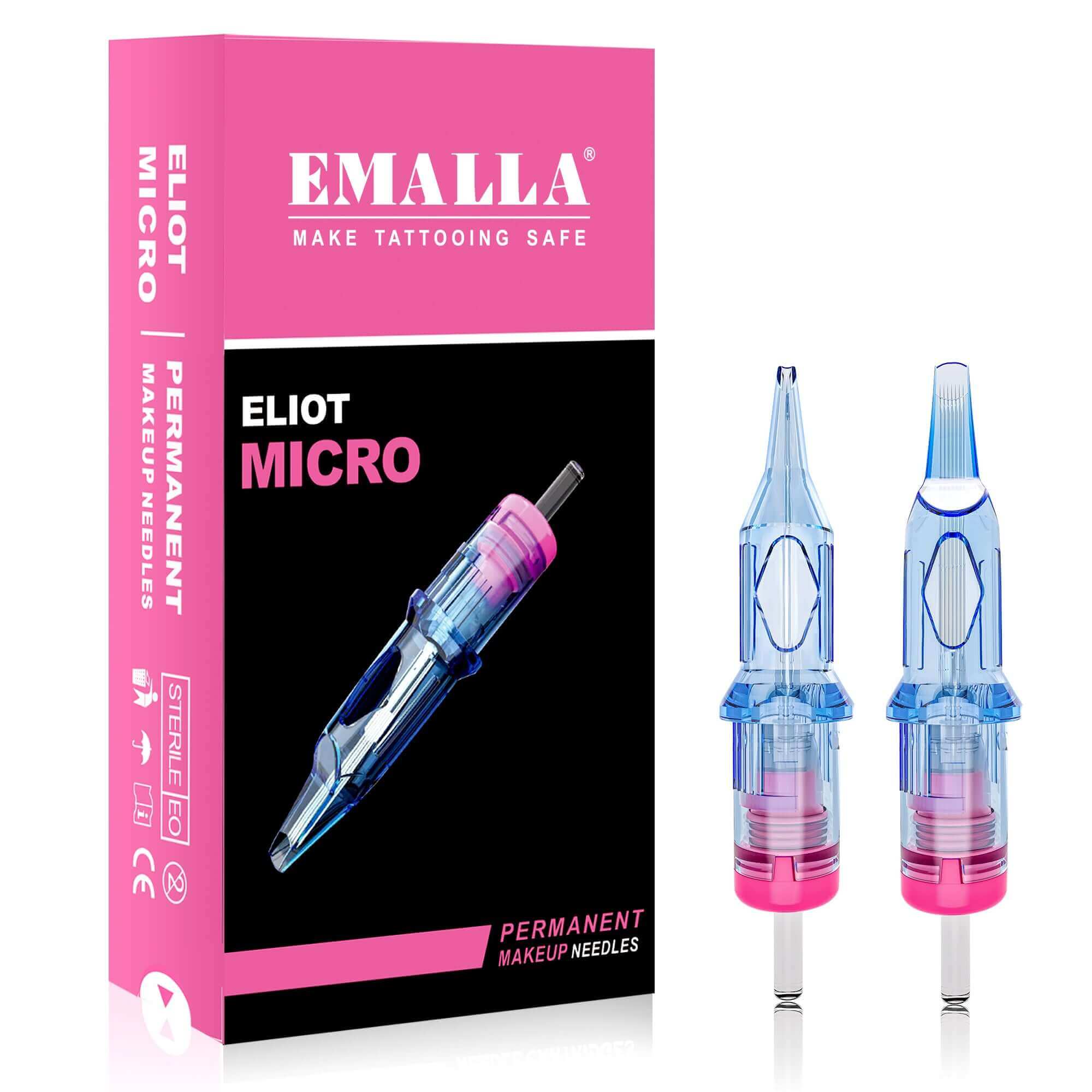 EMALLA ELIOT MICRO PMU Cartridge Needles Round Liner (20pcs per box)