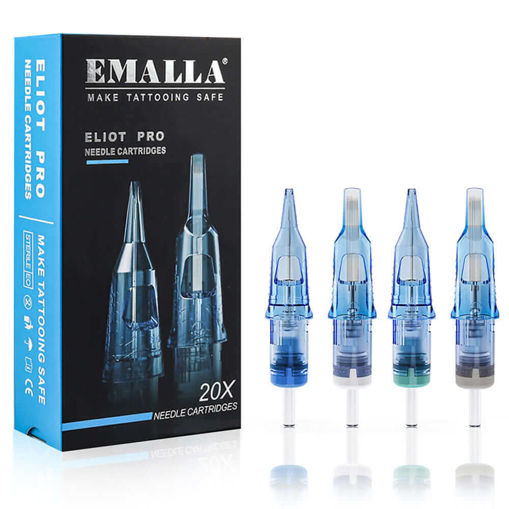 EMALLA ELIOT PRO Tattoo Cartridge Needles Round Shader (20pcs per box)