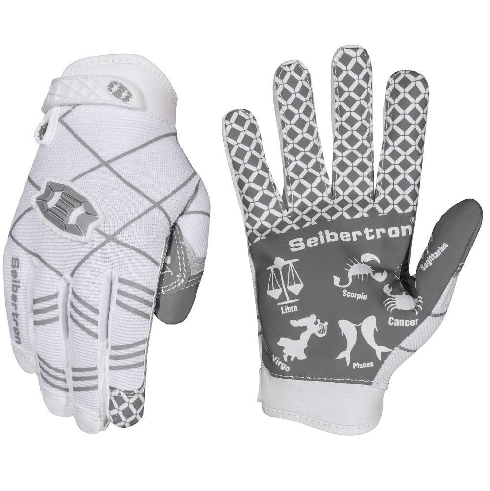 Seibertron Pro 3.0 Twelve Constellations Elite Ultra-Stick Sports Receiver Glove Football Gloves Youth