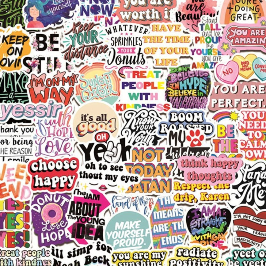 Motivational Quotes and Sentences Stickers