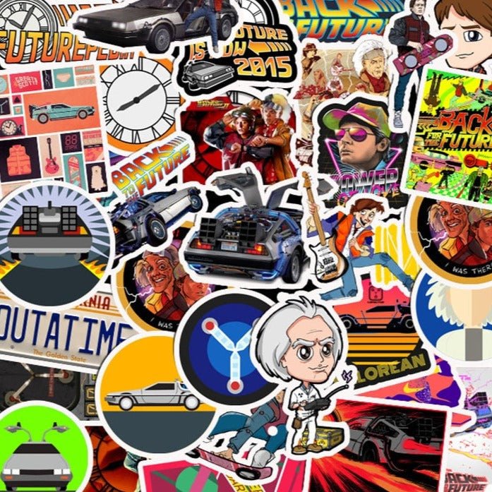 Back To The Future Movie Stickers