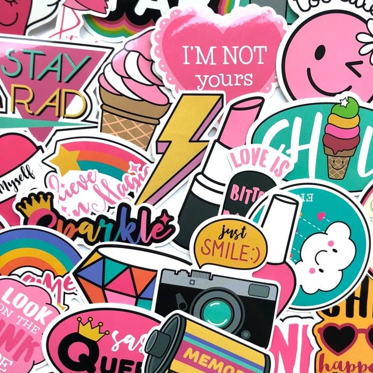 Cute Girls Kids Stickers