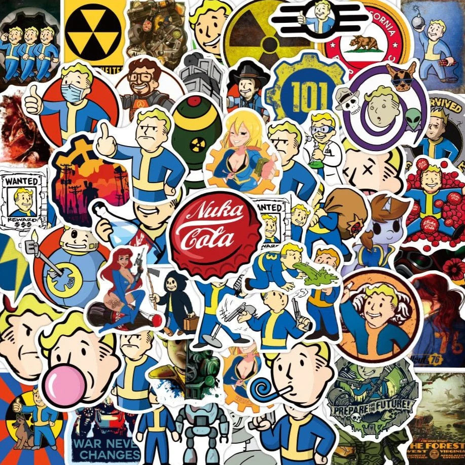 Cute Fallout Game Stickers