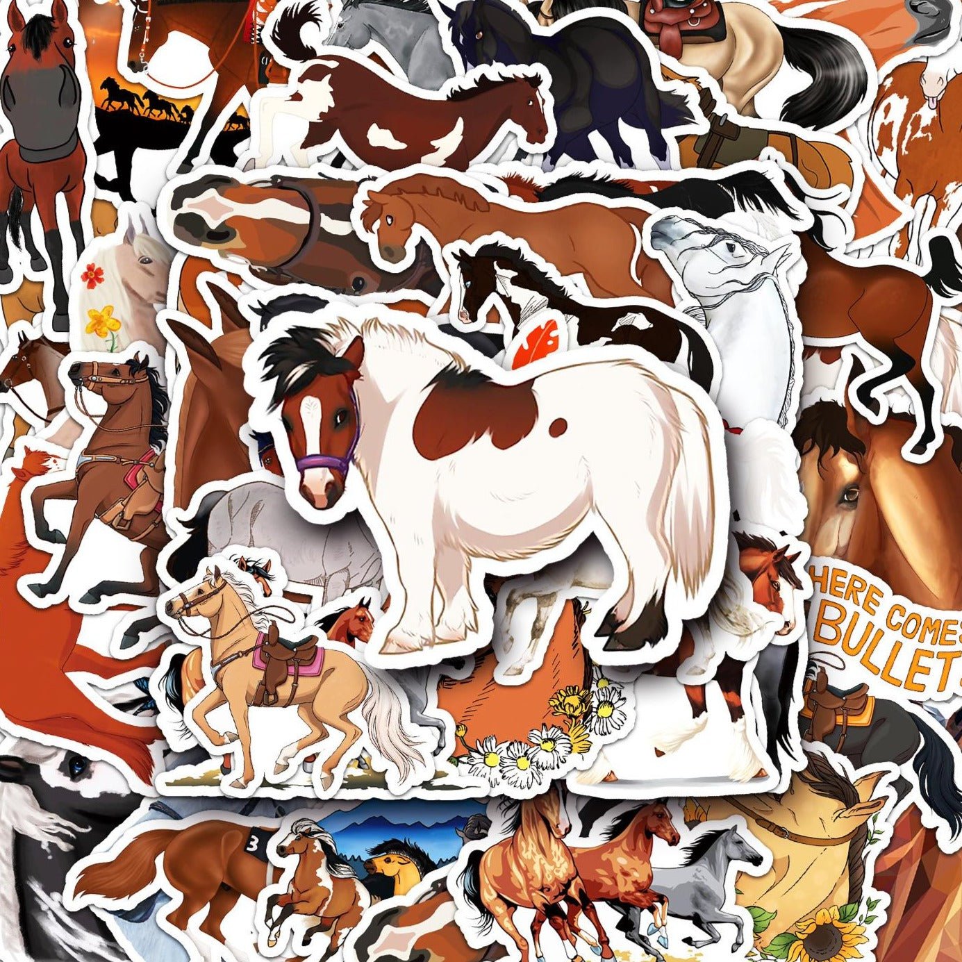 Cute Horses Stickers