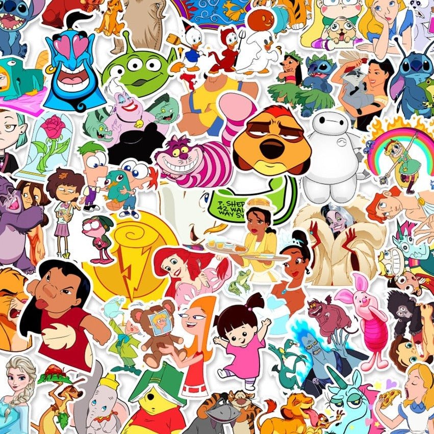 Classic Disney Cartoon Mix Decal Stickers