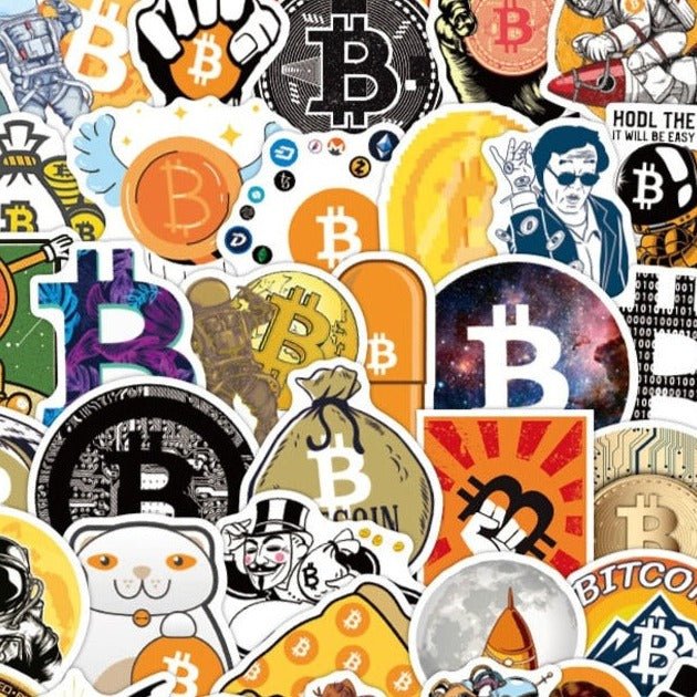 Crypto Currency Bitcoin Stickers