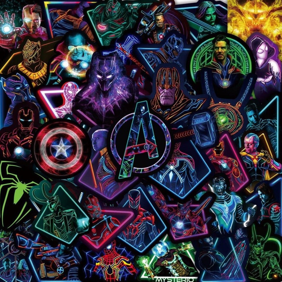 Disney Marvel Avengers Neon Stickers
