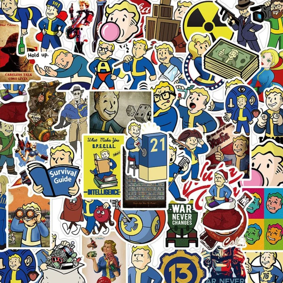 Fallout Game Kids Stickers