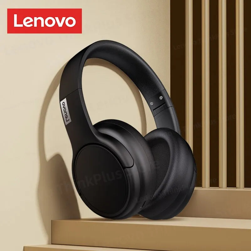 Fones de ouvido Lenovo TH20 originais - Headset com modo duplo, Bluetooth 5.3 sem fio, dobrável para esportes, fone de ouvido musical. Novidade de 2023.