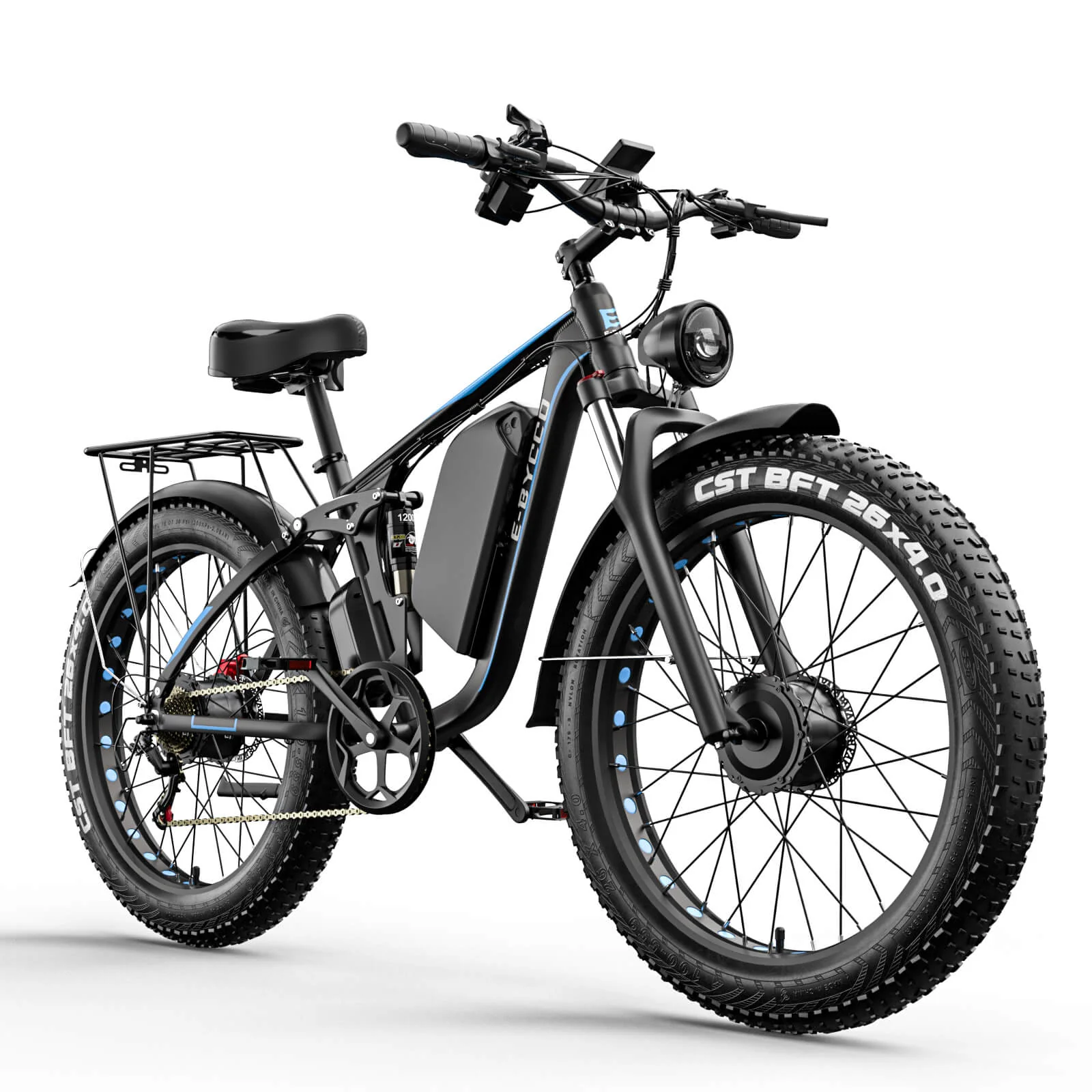 E·Bycco EB7PRO Dual Motor 2000W 52V 23Ah 26'' Cheap E Bike for Adults