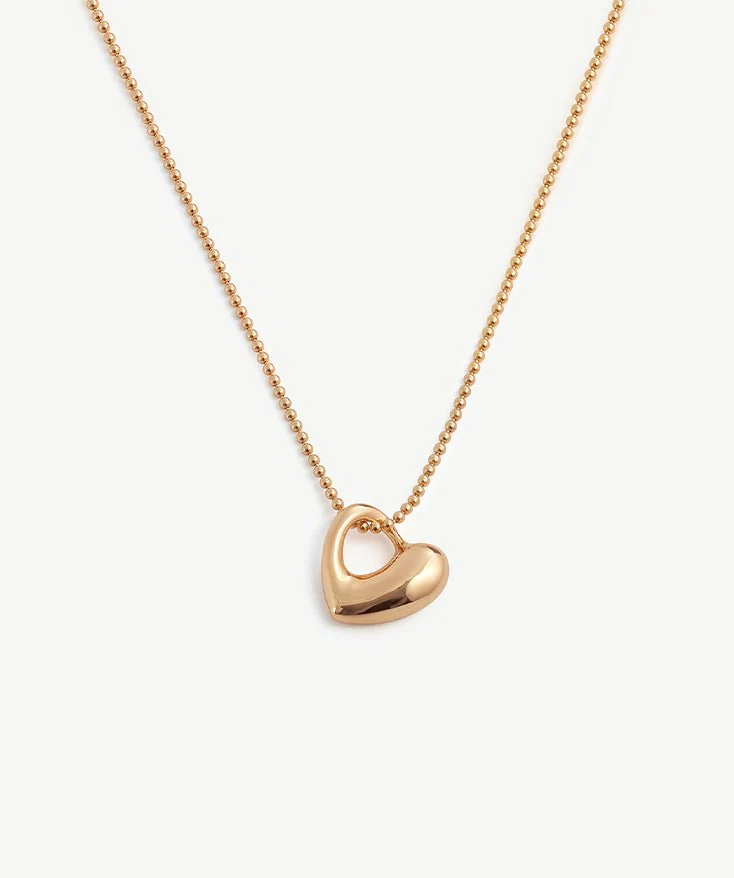 Modern Heart Pendant Necklace