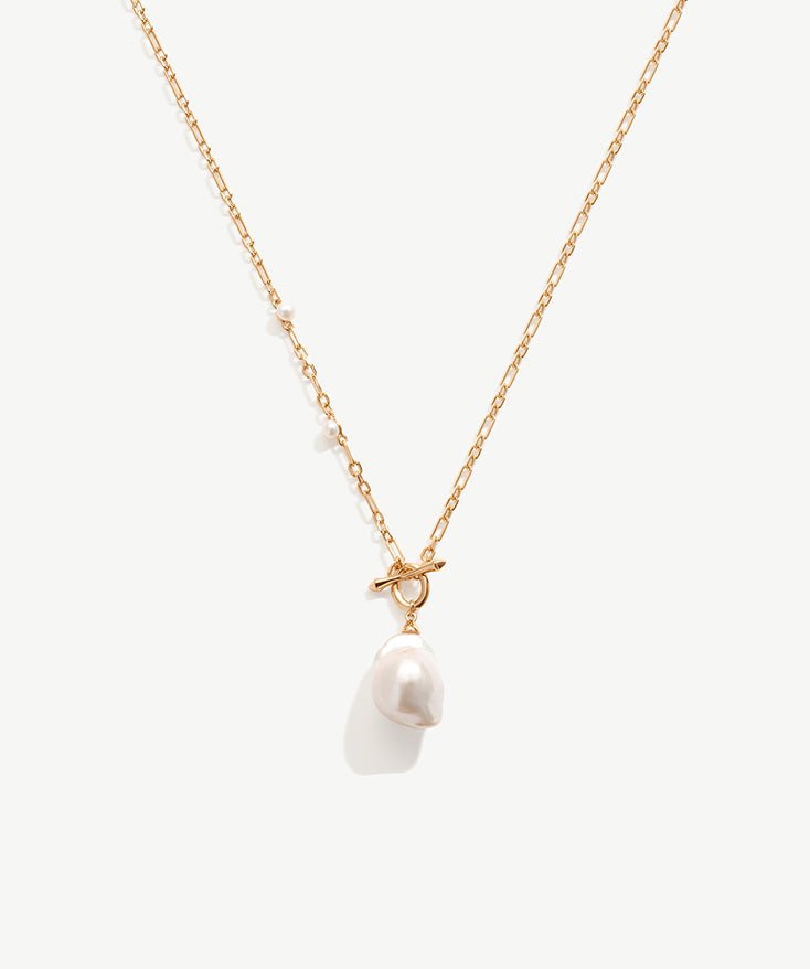 Holiday Baroque Pearl Pendant Necklace