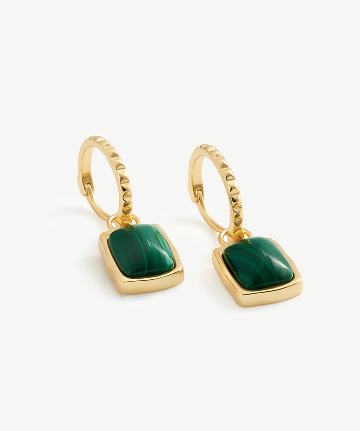 Holiday Gemstone Drop Earrings