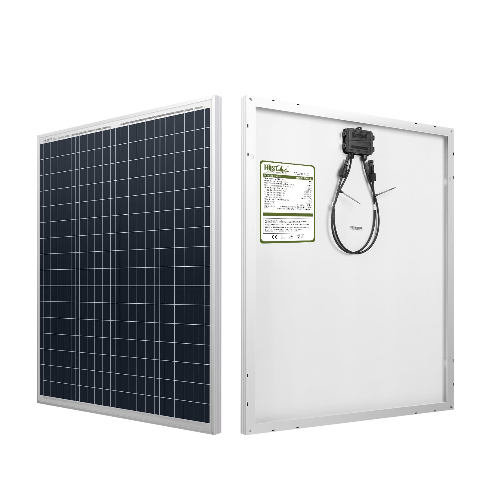 100W 12 Volt Polycrystalline Solar Panel