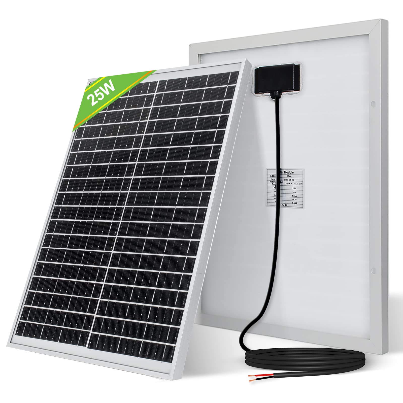 12V 25w Solar Panel  Monocrystalline Waterproof Panel