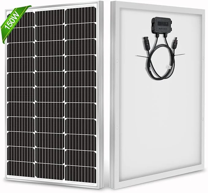 150 Watt 12 Volt Monocrystalline Solar Panel High Efficiency Module Durable RV Marine Boat Off Grid