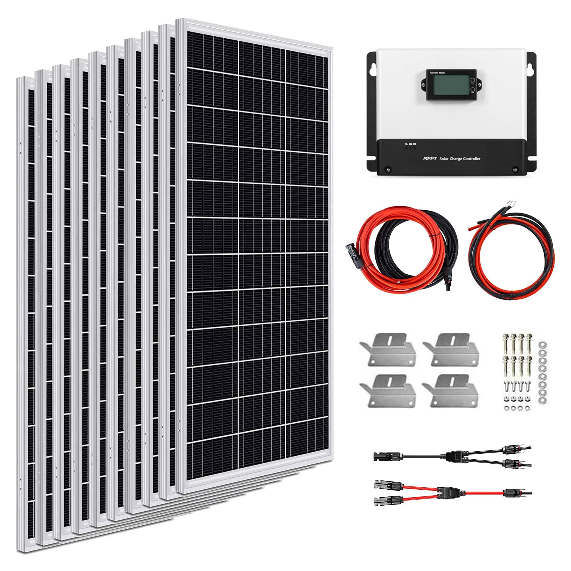 1000W 12V Solar Panel Kit +100A MPPT Solar Charge Controller