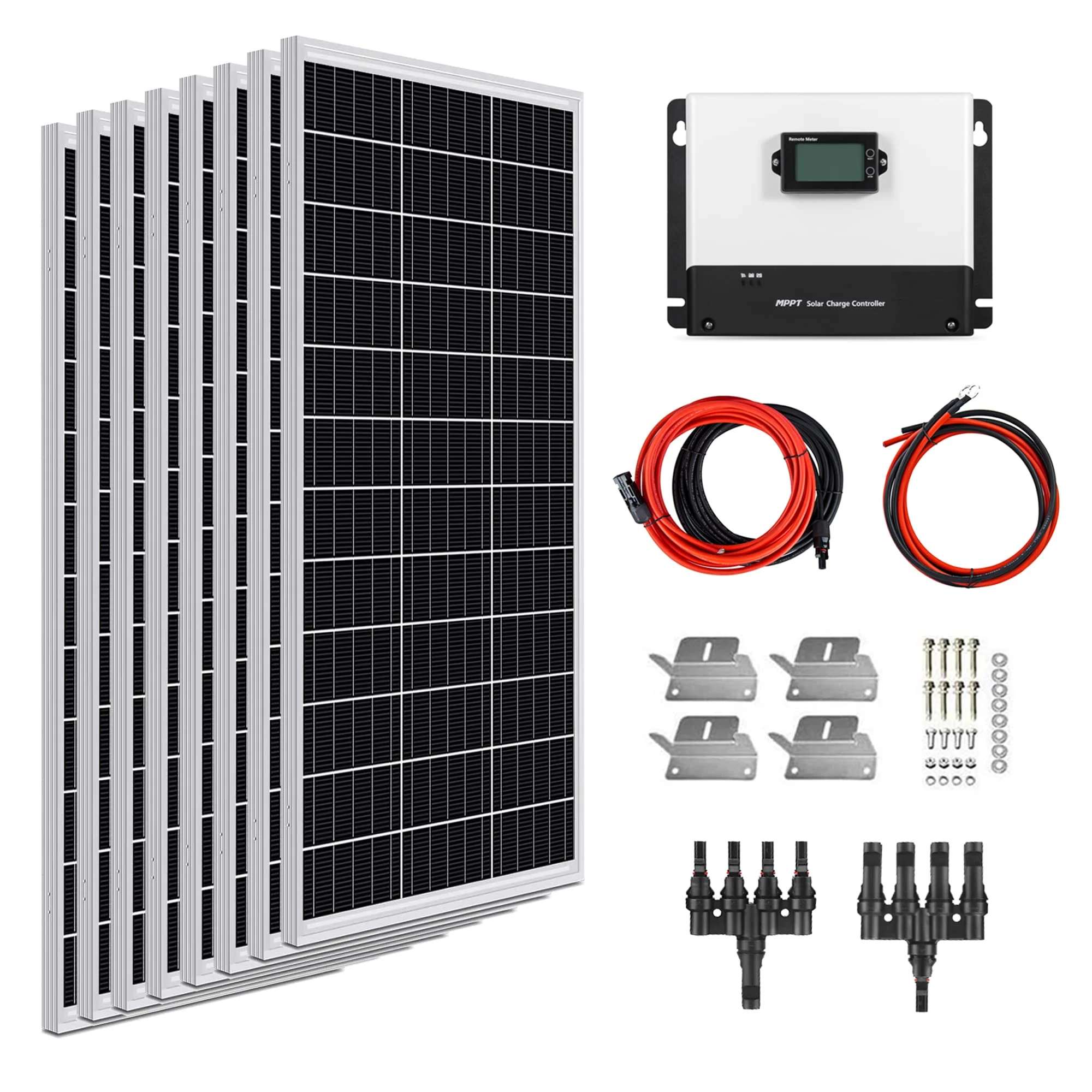 800W 12V Solar Panel Kit with 100A MPPT Solar Charge Controller