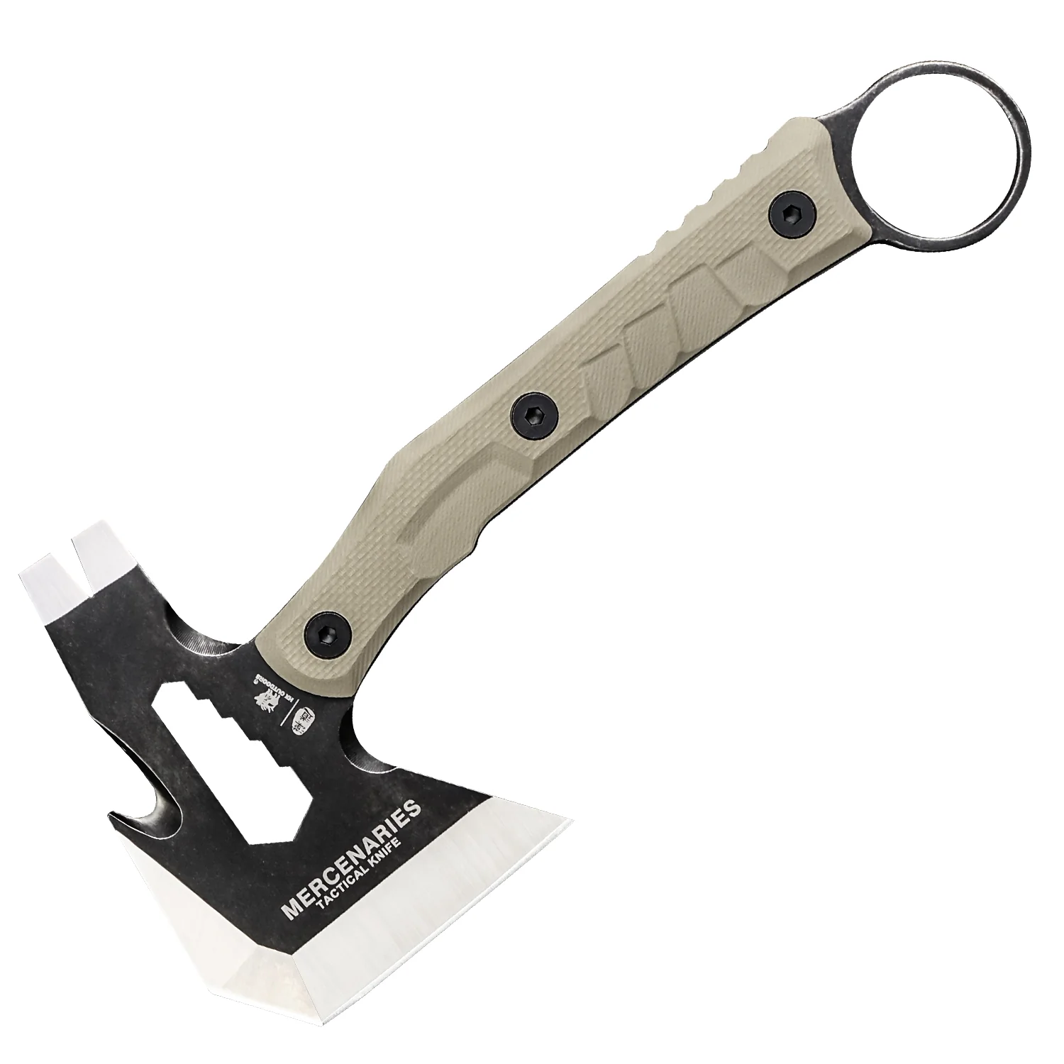 M.E. Mini Tatical Axe Brown G10 (9.45'' 440 Stainless Steel) FT-06