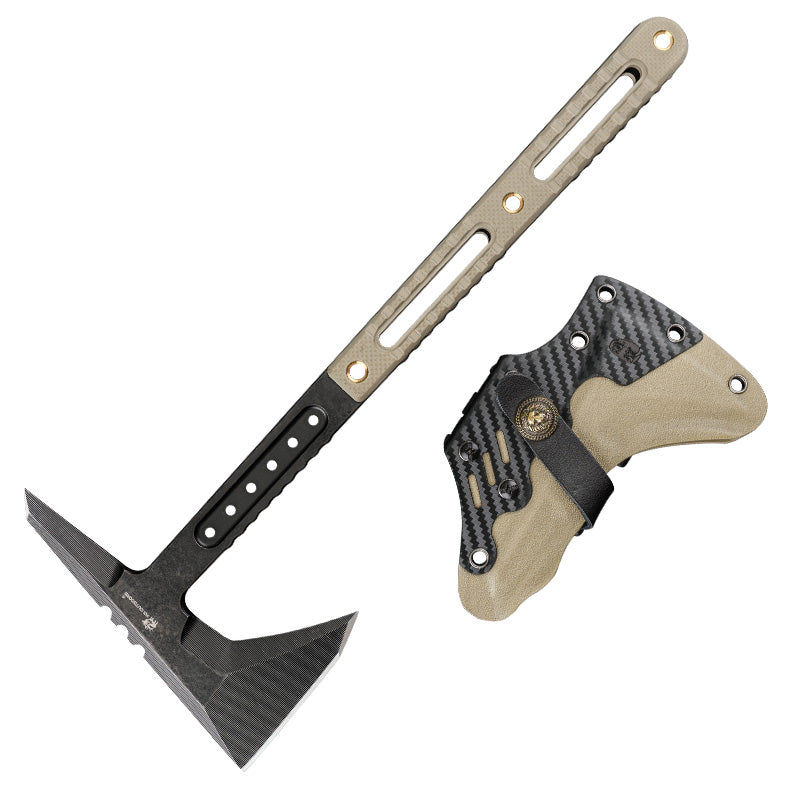 ROCK Bushcraft Axe Brown G10 (13.39'' DC53) FT-12