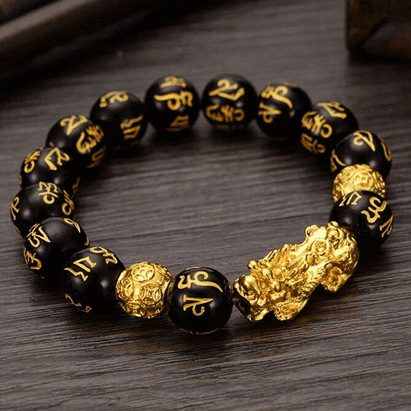 Pi Xiu Black Obsidian Bracelets Adjustable