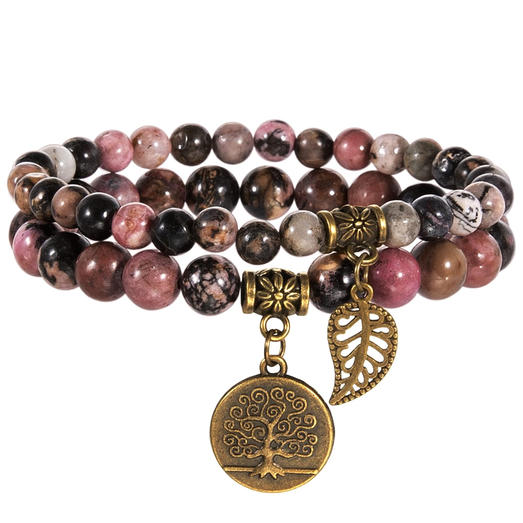 Rhodonite Stone Healing Bracelet