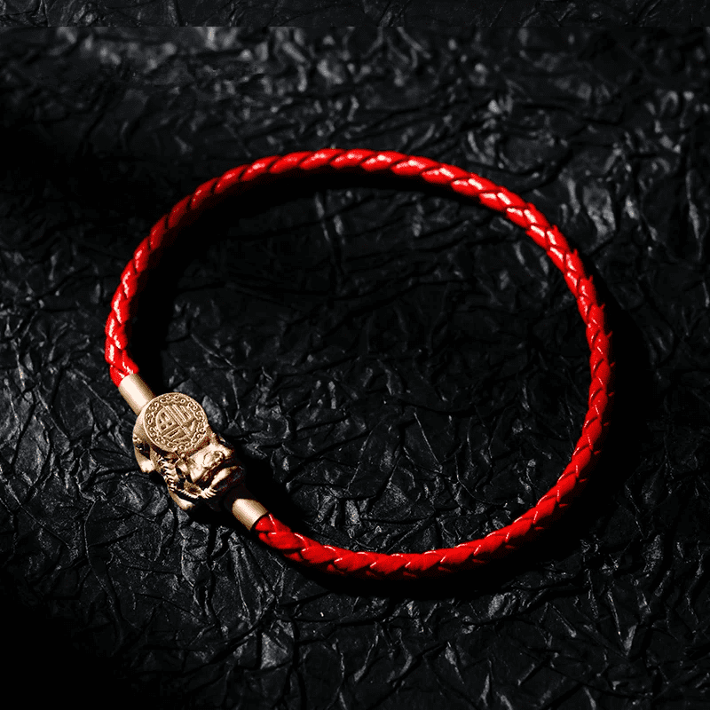 Fengshui Pixiu Bracelet Leather Bracelet Wealth Good Luck