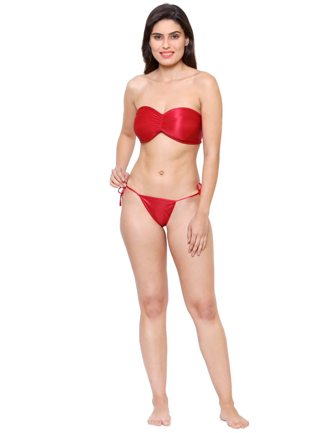 Hot Cherry Red  Bikini Set for Honeymoon 221C