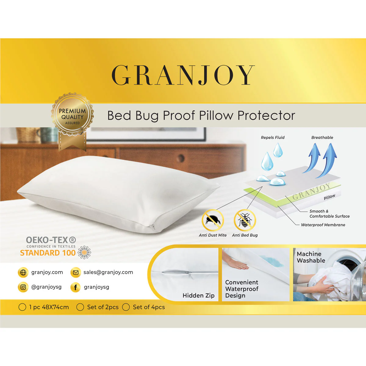Bed Bug Pillow Protector