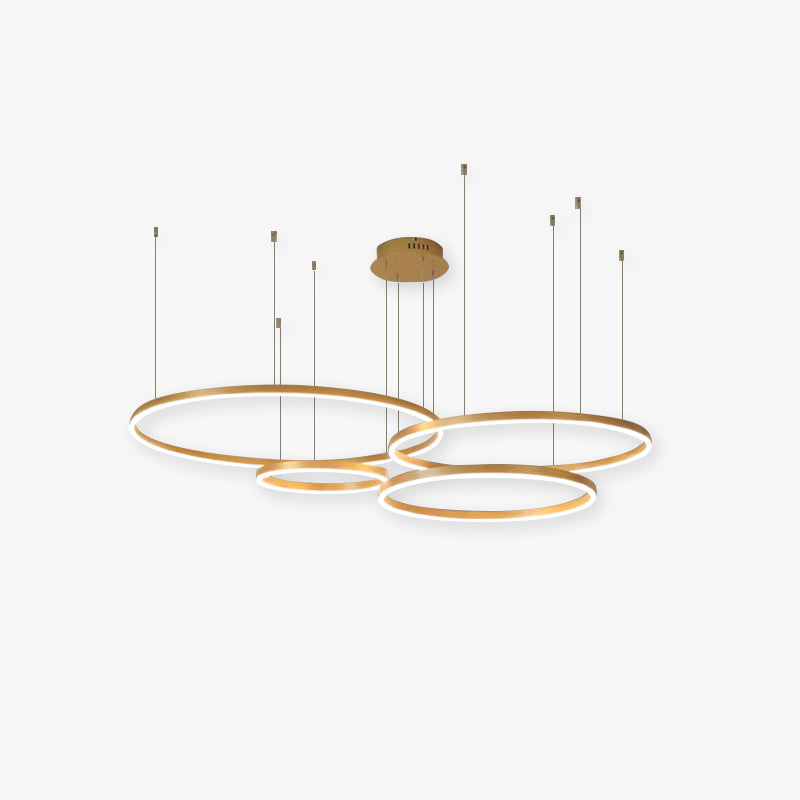 Arisha Modern Pendant Light Tir-Circle Metal