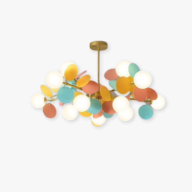 Jevon Multicolored Flower Branch Chandelier Living Room