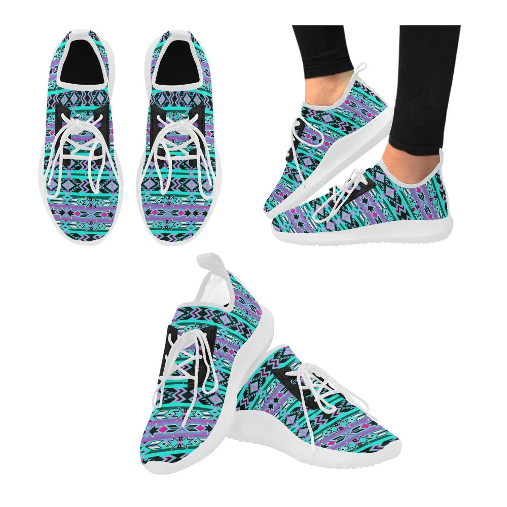 Dolphin Ultra Light Women's Running Shoes - Aztec & Chevron Prints