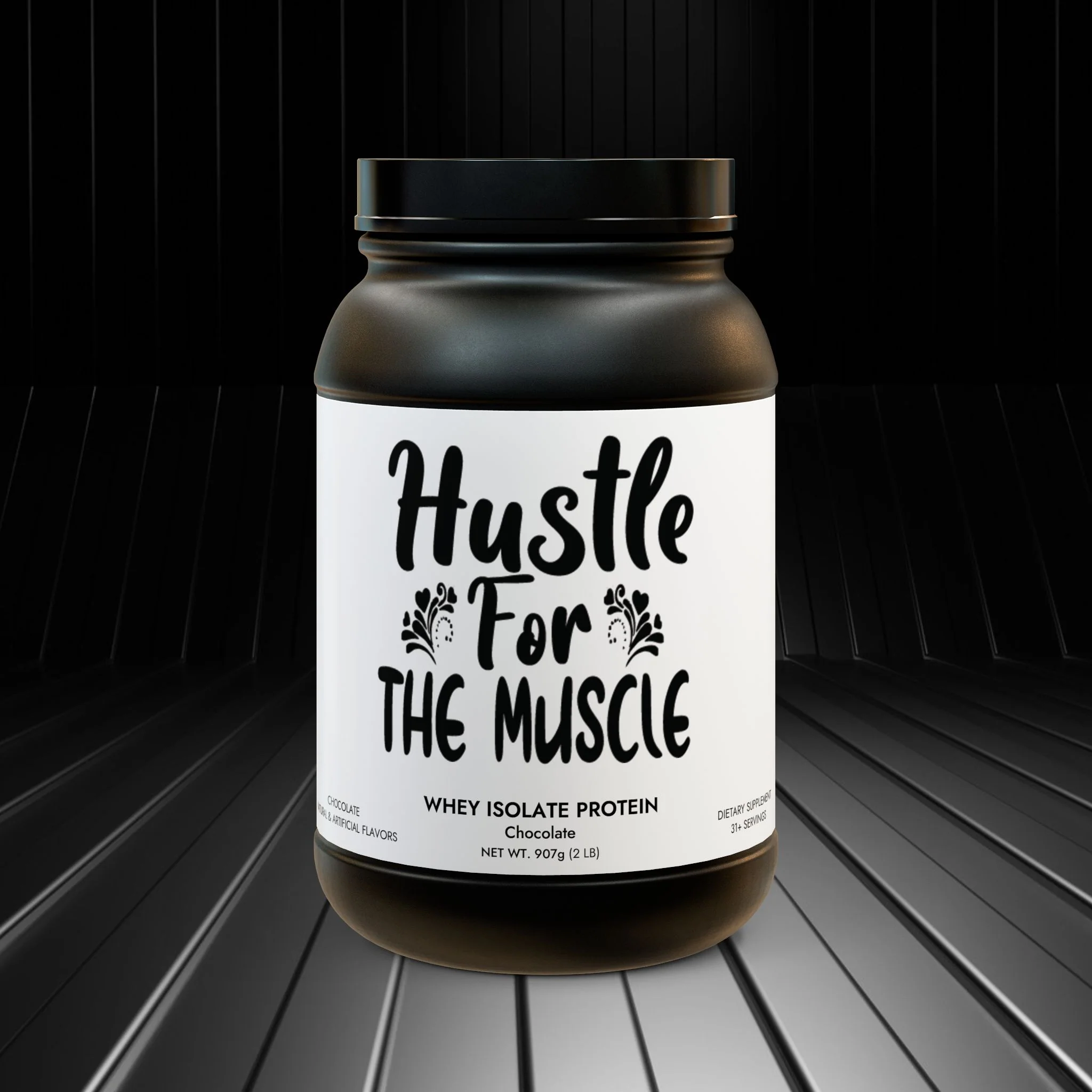 Hustle For The Muscle Whey Isolate Protein Supplement (907g, 2lb)