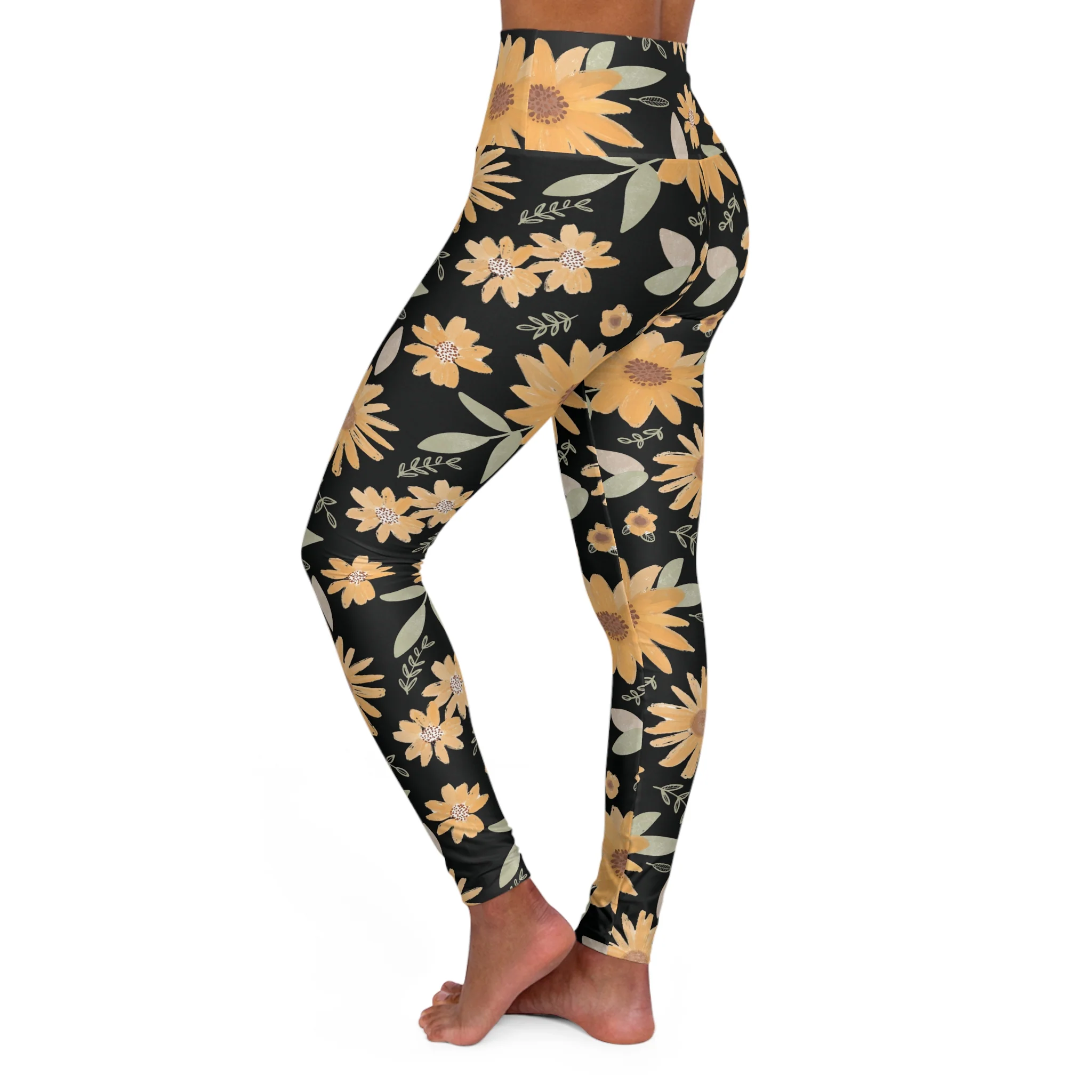 Sunflower Yoga Leggings