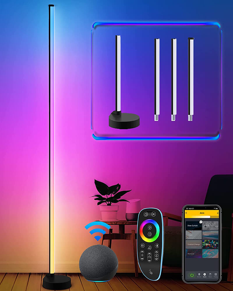 360SPB® LED RGB Tube Bar Light LED Floor Lamp with Smart App Remote Control for 360 photo booth