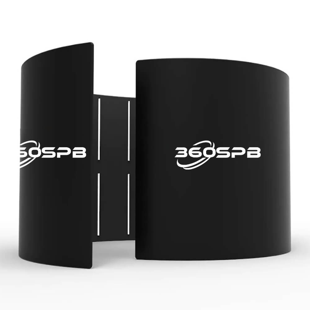 360SPB SPE7 Spiral LED 360 Photo Booth Enclosure 360 Booth Backdrop