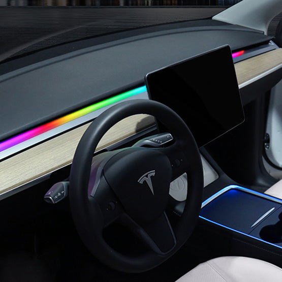 Dashboard Streamer Ambient Light For Telsa Model 3 Y